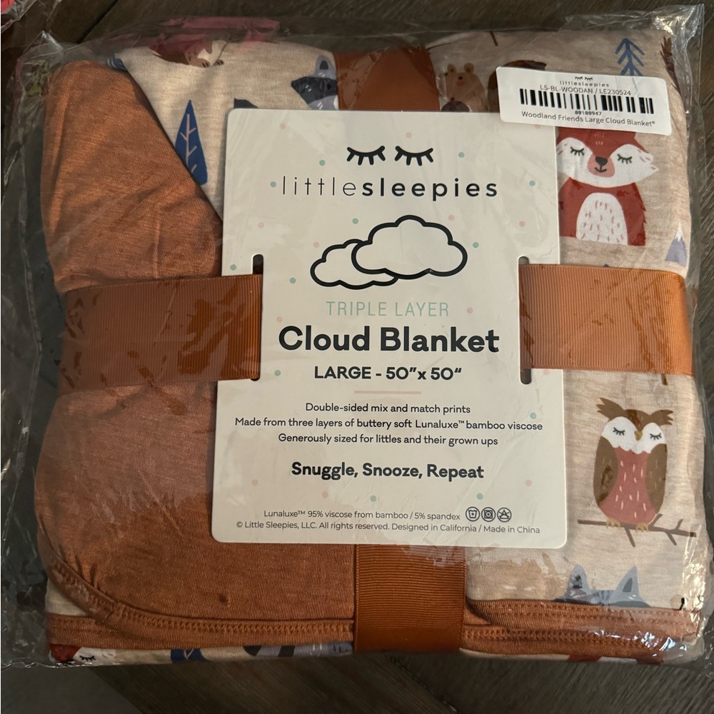 Little sleepies woodland friends cloud